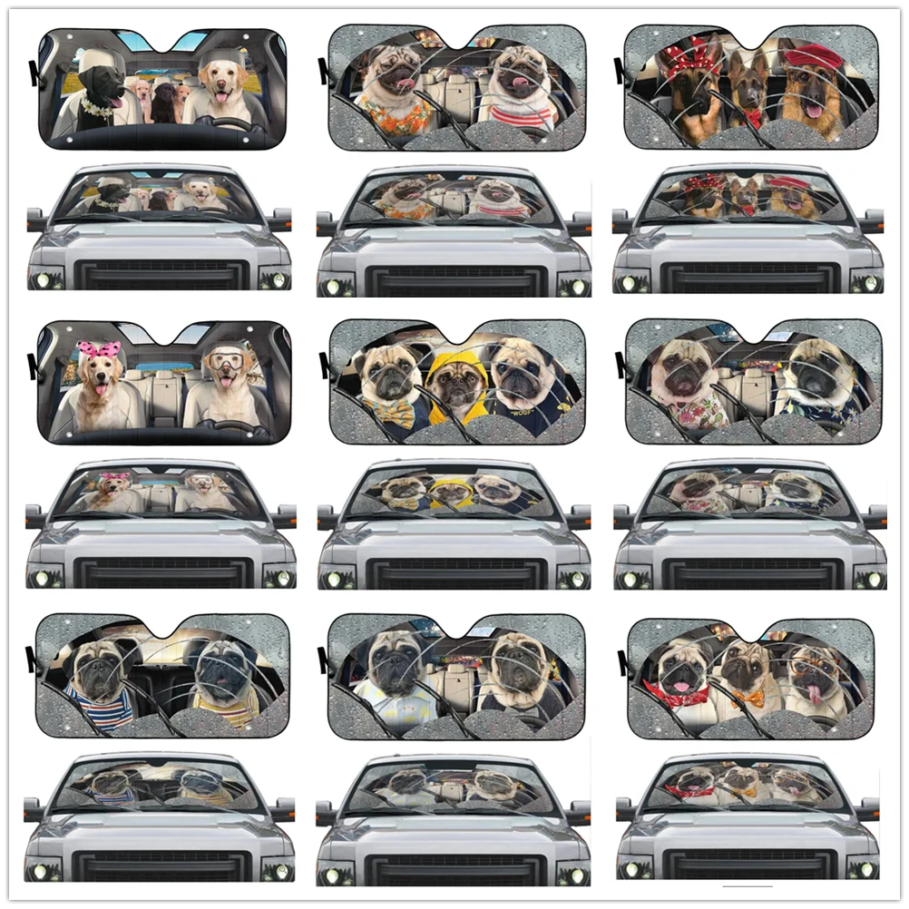 Rain Pugs Custom Car Auto Sun Shades Windshield Accessories Decor Gift Heat Resistant, UV Resistant Car Auto Sunshades
Rain Pugs Custom Car Auto Sun Shades Windshield Accessories Decor Gift Heat Resistant, UV Resistant Car Auto Sunshades