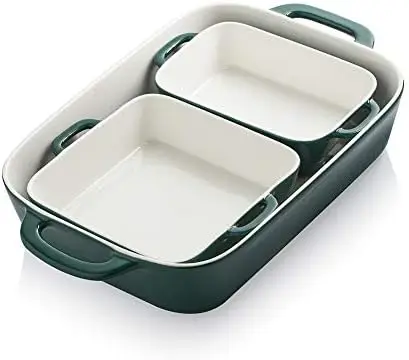 Bakeware Set, Rectangular Baking Dish for Cooking, Kitchen, Cake Dinner, Banquet and Daily Use, 12.8 x 8.9 Inches porcelain Baki
Bakeware Set, Rectangular Baking Dish for Cooking, Kitchen, Cake Dinner, Banquet and Daily Use, 12.8 x 8.9 Inches porcelain Baki