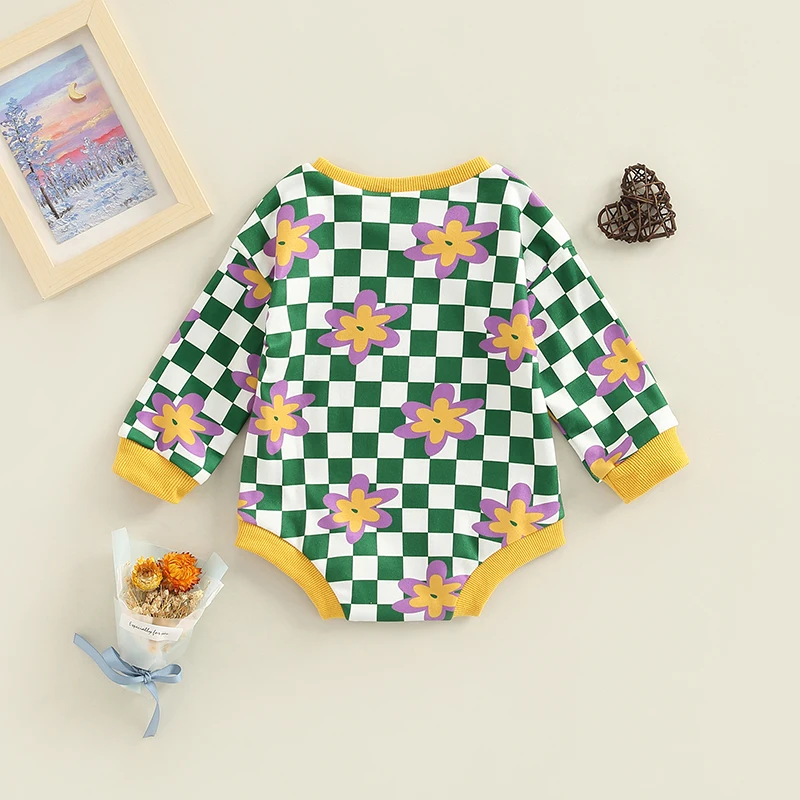 0-18 Months Baby Girl\u2019s Long Sleeve Romper Fashion Checkerboard Plaid Print Round Neck Triangle Bodysuit
0-18 Months Baby Girl\u2019s Long Sleeve Romper Fashion Checkerboard Plaid Print Round Neck Triangle Bodysuit
