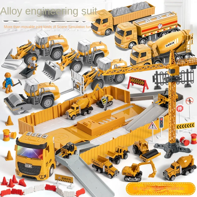 1:55 Simulation Alloy Car Model Engineering Excavator Set Crane Transporter With Sound Puzzle Toys For Children Birthday Gifts
1:55 Simulation Alloy Car Model Engineering Excavator Set Crane Transporter With Sound Puzzle Toys For Children Birthday Gifts