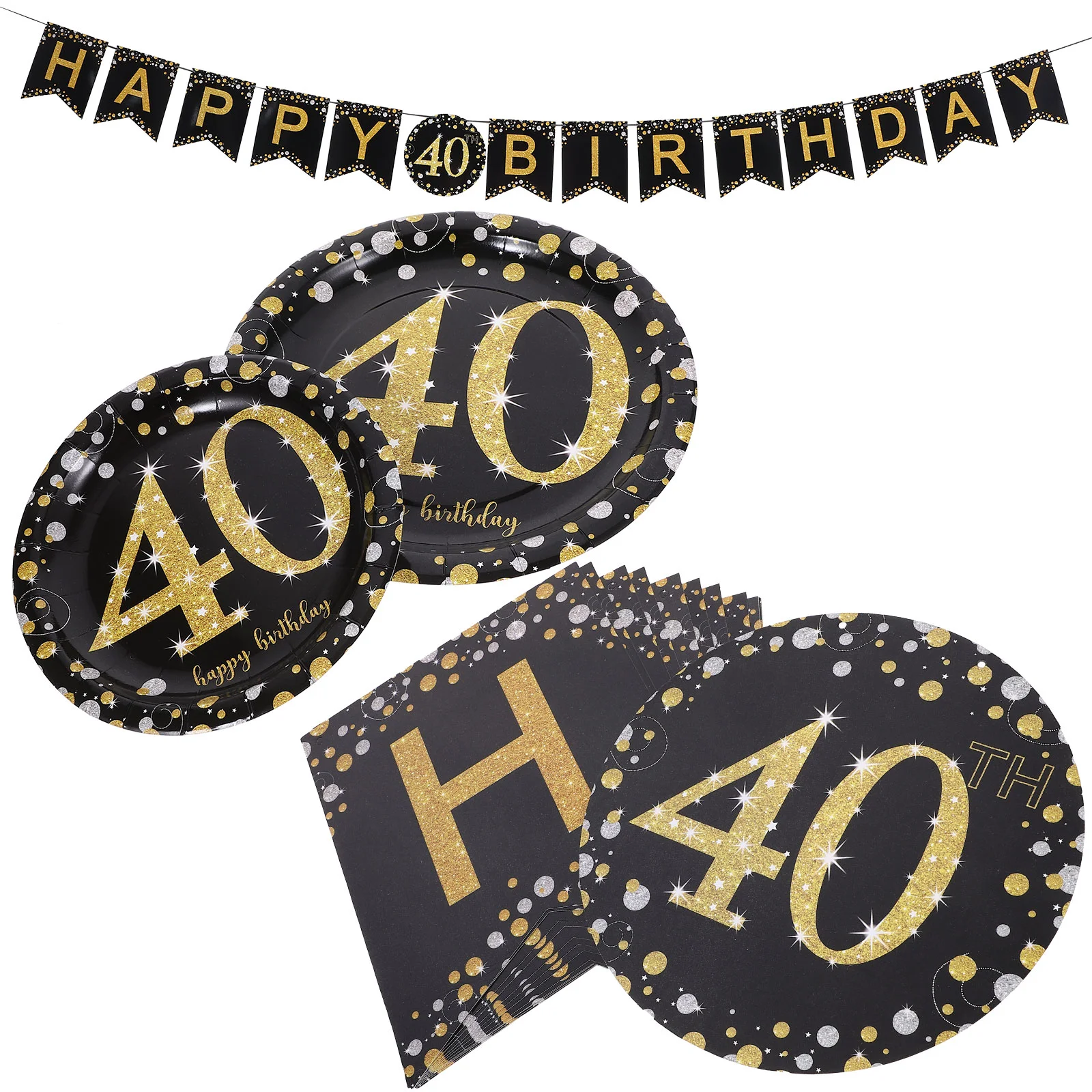 Happy 40 Birthday Banner Home Paper Plates Cartoon Disposable Party Dinner Tableware Dish Festive
Happy 40 Birthday Banner Home Paper Plates Cartoon Disposable Party Dinner Tableware Dish Festive