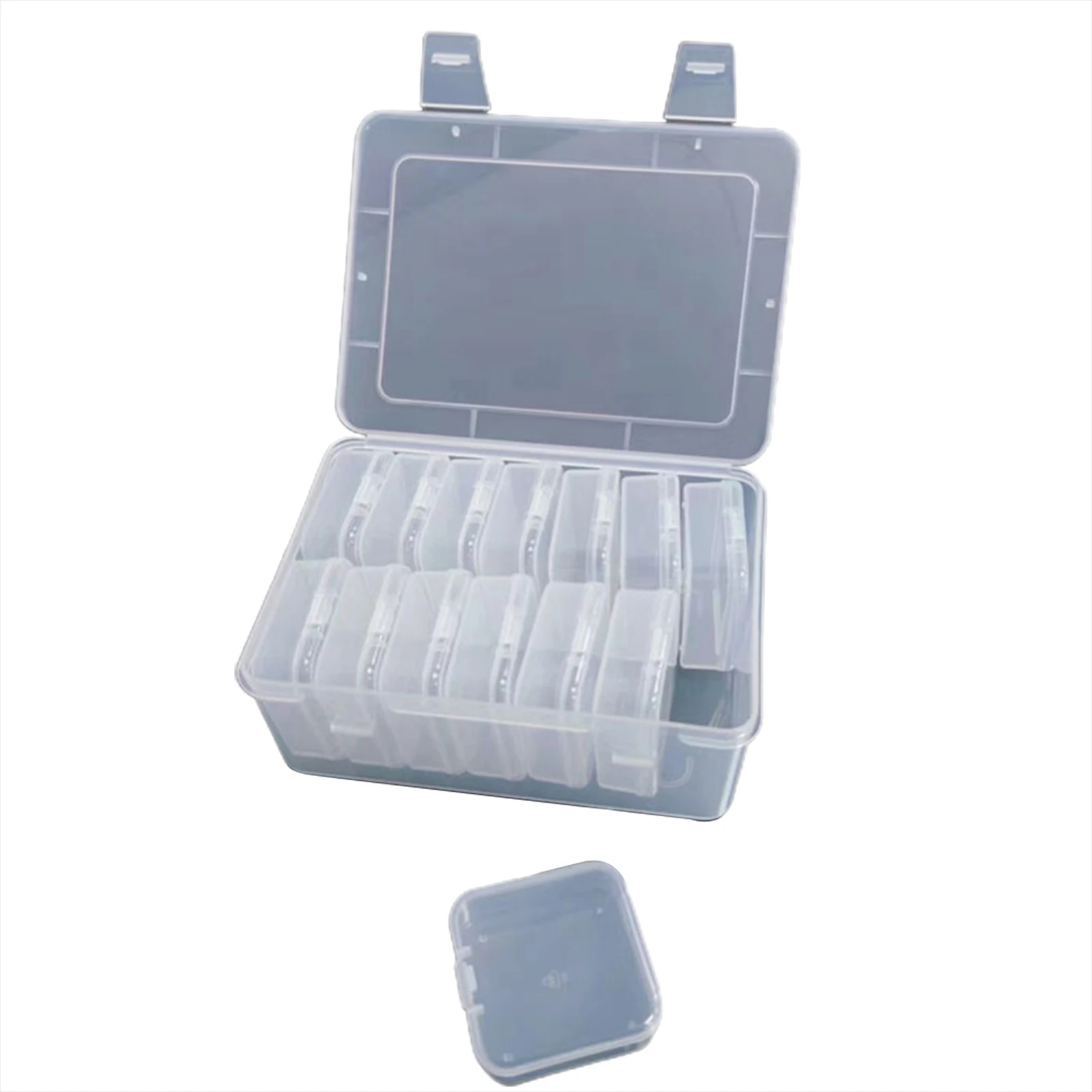 14Pcs Small Plastic Storage Box With Hinged Lids - Clear Jewelry Earring Bead Craft Display Container Organizer
14Pcs Small Plastic Storage Box With Hinged Lids - Clear Jewelry Earring Bead Craft Display Container Organizer