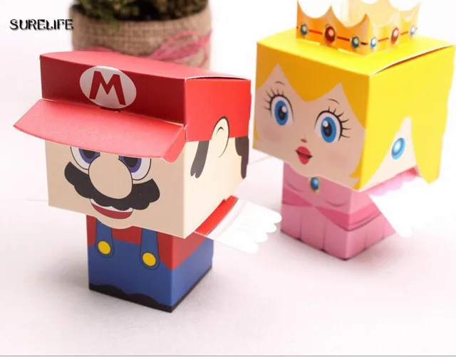 Surelife 10pcs/lot cartoon Super Marie Bros princess Bride and Groom wedding favors Mario candy box wedding gifts
Surelife 10pcs/lot cartoon Super Marie Bros princess Bride and Groom wedding favors Mario candy box wedding gifts