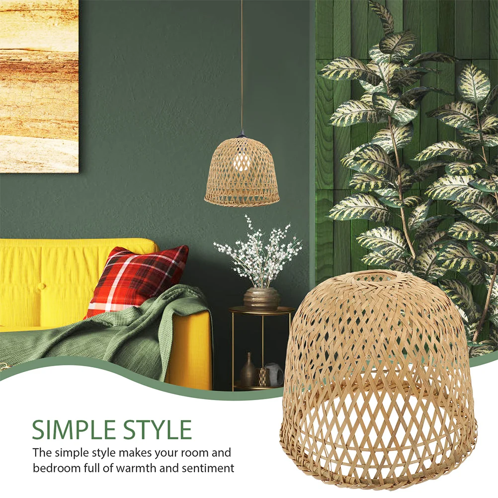 2 Pcs Bamboo Lampshade Cover Shield Ceiling Lights Rustic Style Weaving Woven Shades Restaurant Replacement
2 Pcs Bamboo Lampshade Cover Shield Ceiling Lights Rustic Style Weaving Woven Shades Restaurant Replacement