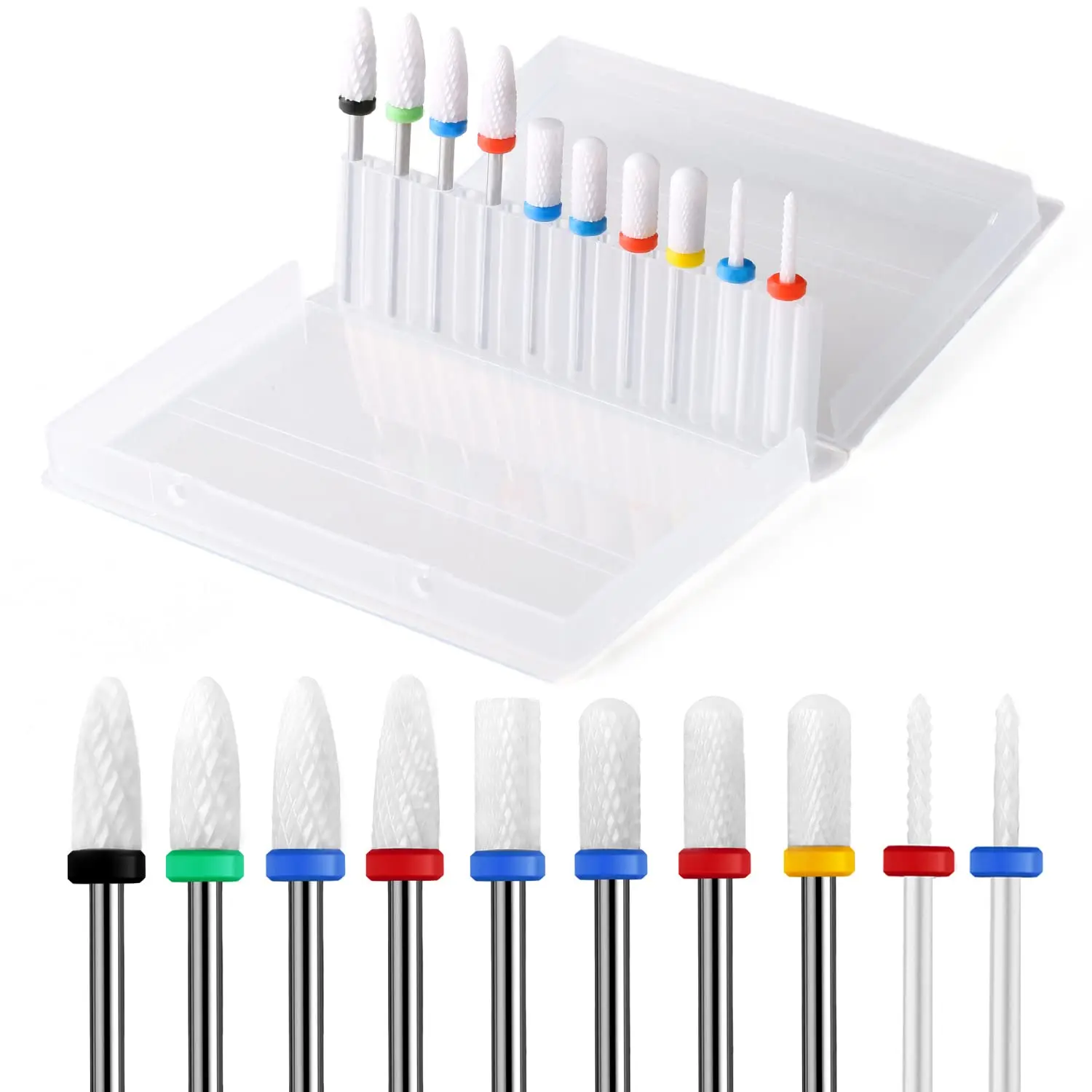 Ceramic Nail Drill Bit,Professional Acrylic Gel Nail Bit Diamond Carbide Cuticle Remover,XF/F/M/C/XC/XXC/3XC Electric Manicure
Ceramic Nail Drill Bit,Professional Acrylic Gel Nail Bit Diamond Carbide Cuticle Remover,XF/F/M/C/XC/XXC/3XC Electric Manicure