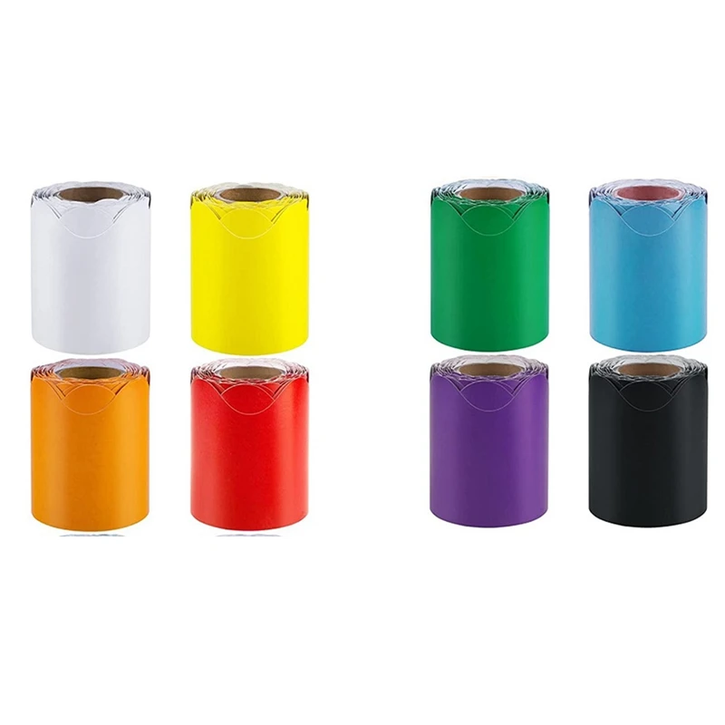 8 Rolls Scalloped Bulletin Board Borders Bulletin Boarder Trim Decoration Borders For Classroom Decoration, 8 Colors
8 Rolls Scalloped Bulletin Board Borders Bulletin Boarder Trim Decoration Borders For Classroom Decoration, 8 Colors