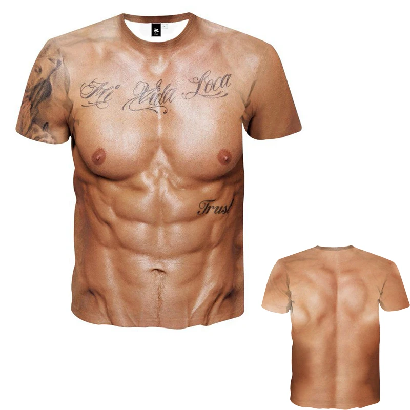 Новинка 2022, Мужская футболка оверсайз с 3D принтом имитации пекса, модная футболка для подростков с сексуальными брюшными мышцами, забавная ...
Новинка 2022, Мужская футболка оверсайз с 3D принтом имитации пекса, модная футболка для подростков с сексуальными брюшными мышцами, забавная ...