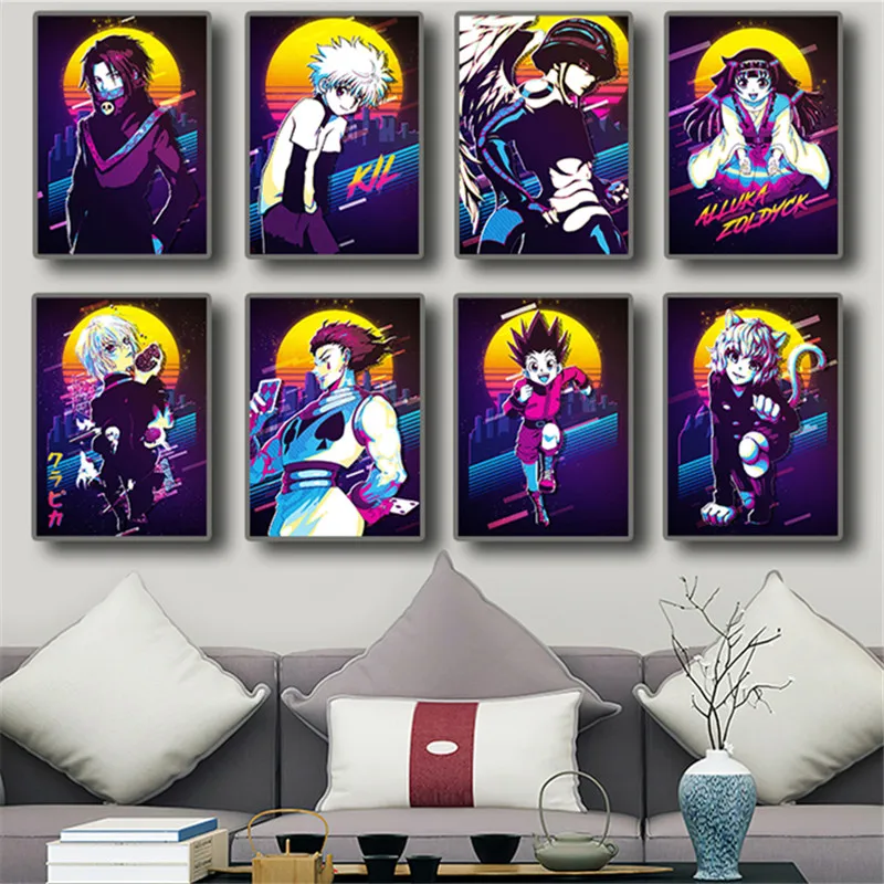 Hunter X Hunter Characters Japanese Anime Posters Kids Room Living Bar Canvas Painting Retro Art Home Wall Decor Picture
Hunter X Hunter Characters Japanese Anime Posters Kids Room Living Bar Canvas Painting Retro Art Home Wall Decor Picture