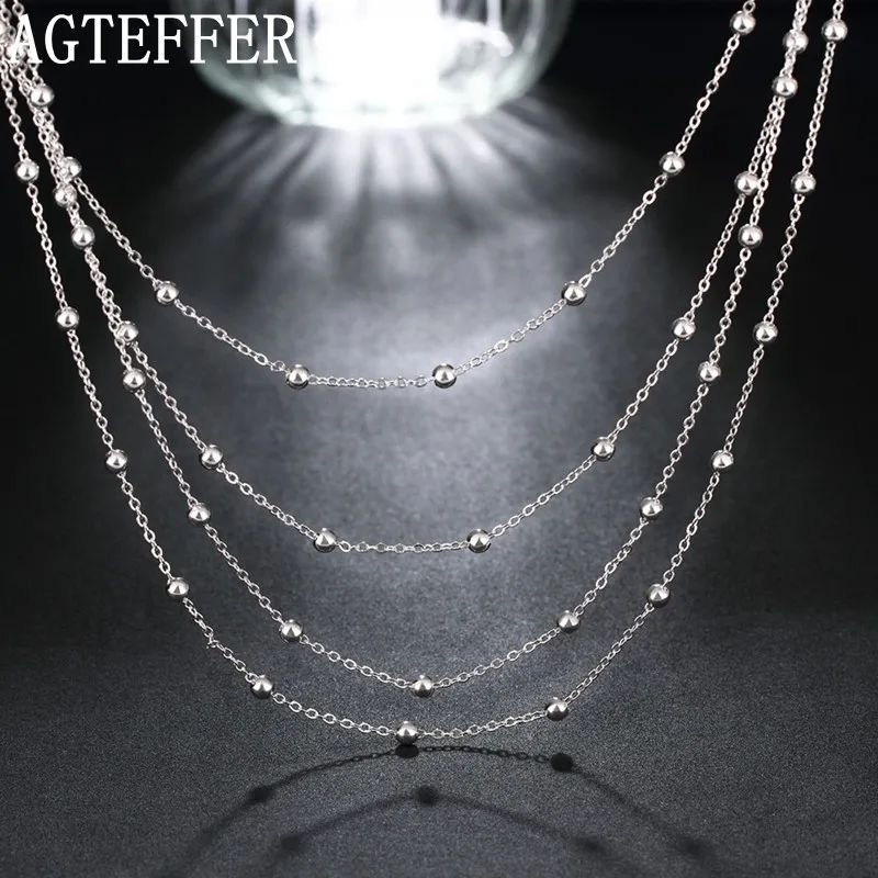 AGTEFFER Fine 925 Sterling Silver Necklace Jewelry Popular For Women Cute Charms Beads Chain Fashion Valentine's Day Gift
AGTEFFER Fine 925 Sterling Silver Necklace Jewelry Popular For Women Cute Charms Beads Chain Fashion Valentine's Day Gift