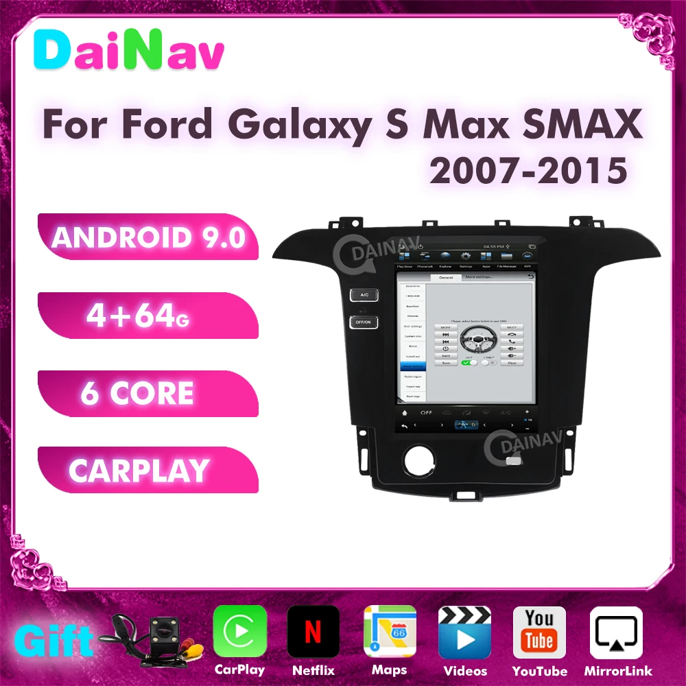 Tesla style Android Auto Car audio For Ford Galaxy S Max SMAX 2007-2015 Car multimedia player Stereo Radio for ford S-Max gps
Tesla style Android Auto Car audio For Ford Galaxy S Max SMAX 2007-2015 Car multimedia player Stereo Radio for ford S-Max gps