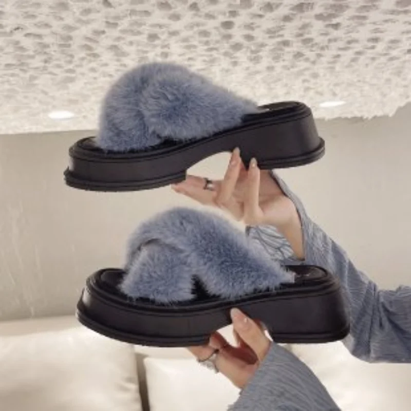 Fairy style slippers 2023 new summer fashion outerwear cross hair sponge cake thick sole to increase height slippers
Fairy style slippers 2023 new summer fashion outerwear cross hair sponge cake thick sole to increase height slippers