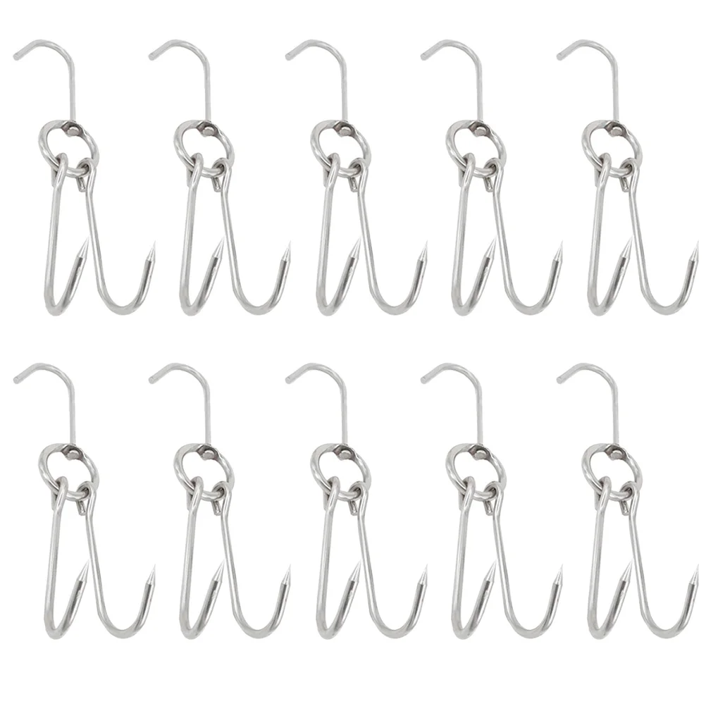 10 Pcs String Lights Hanging Hooks Grill Creative Meat Bacon Shop Heavy Duty Clothes Rack Pork Stainless Steel Plastic
10 Pcs String Lights Hanging Hooks Grill Creative Meat Bacon Shop Heavy Duty Clothes Rack Pork Stainless Steel Plastic