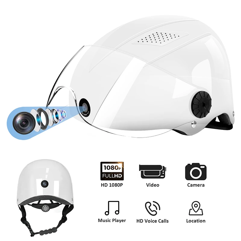 1080P HD Mini Camera Cycle Motorcycle Helmet Camera AI Voice Adult Bike Helmet WIFI Bluetooth Smart Helmet with Driving Recorder
1080P HD Mini Camera Cycle Motorcycle Helmet Camera AI Voice Adult Bike Helmet WIFI Bluetooth Smart Helmet with Driving Recorder