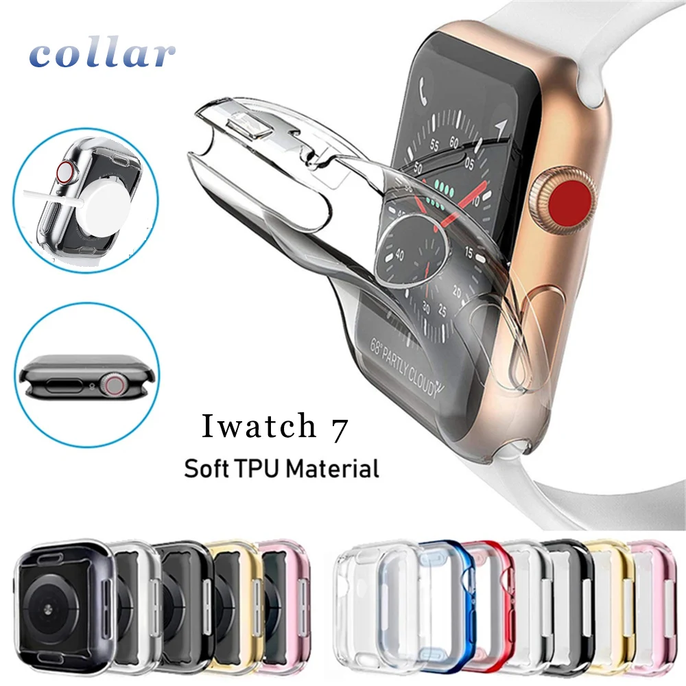 Glass + Cover For Apple Watch case 45mm 41mm 44MM 40MM Full TPU bumper Cover 42mm 38MM accessories iwatch series 7 SE 6 5 4 3
Glass + Cover For Apple Watch case 45mm 41mm 44MM 40MM Full TPU bumper Cover 42mm 38MM accessories iwatch series 7 SE 6 5 4 3
