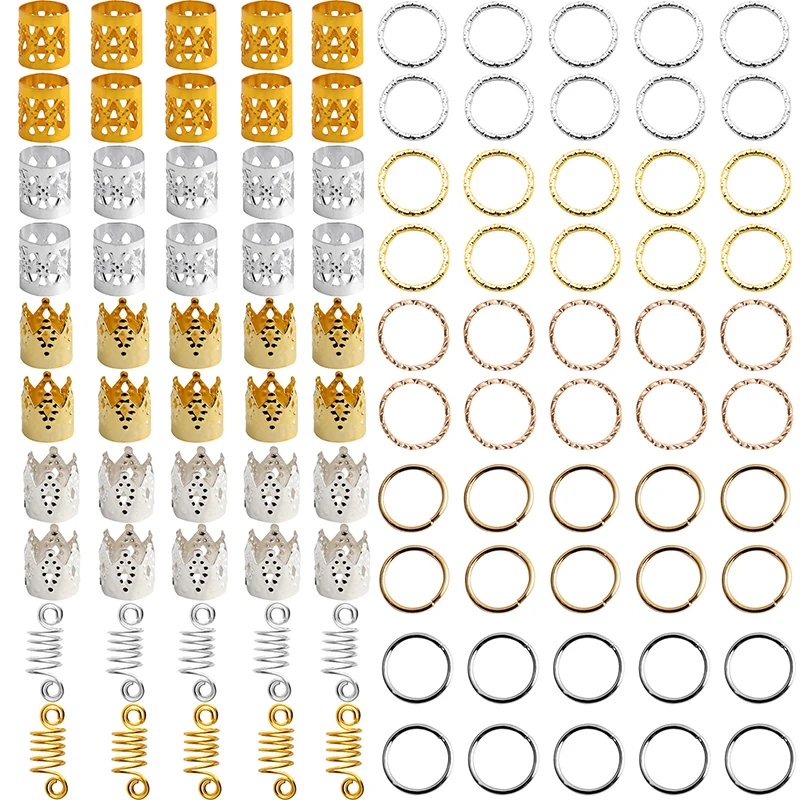 100pcs/Set Hair Braid Dreadlock Beads Braiding Hair Extension Accessories Metal Round Button Dirty Braid Hairpin Shells Bells
100pcs/Set Hair Braid Dreadlock Beads Braiding Hair Extension Accessories Metal Round Button Dirty Braid Hairpin Shells Bells