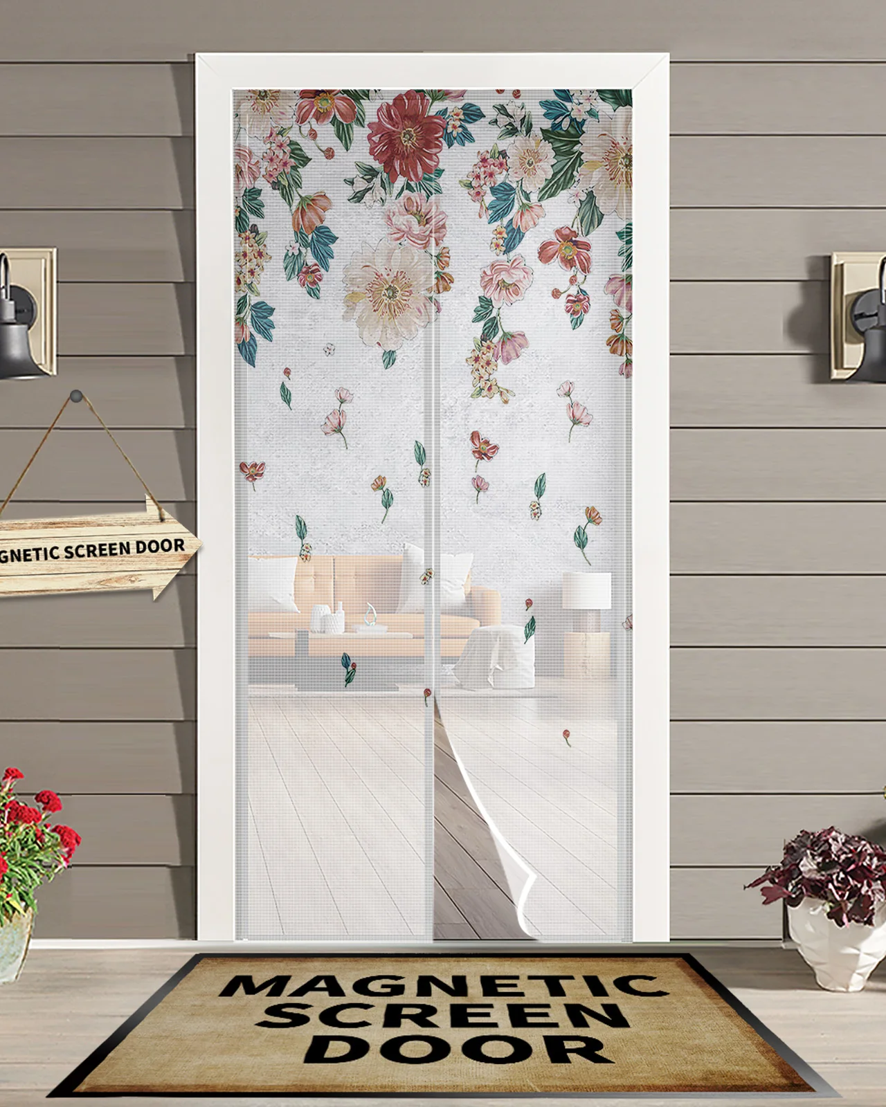 Plant Flower Summer Sheer Door Curtain Mosquito-proof Bedroom Magnetic Hanging Curtains Window Screen Gauze Door Curtain
Plant Flower Summer Sheer Door Curtain Mosquito-proof Bedroom Magnetic Hanging Curtains Window Screen Gauze Door Curtain
