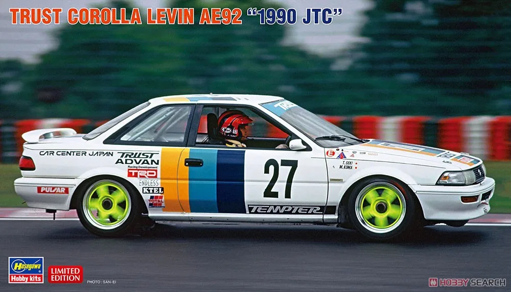 Hasegawa Static Assembly Car Model 1/24 Scale Trust Corolla Levin AE92 1990 JTC Car Model Kit 20564
Hasegawa Static Assembly Car Model 1/24 Scale Trust Corolla Levin AE92 1990 JTC Car Model Kit 20564
