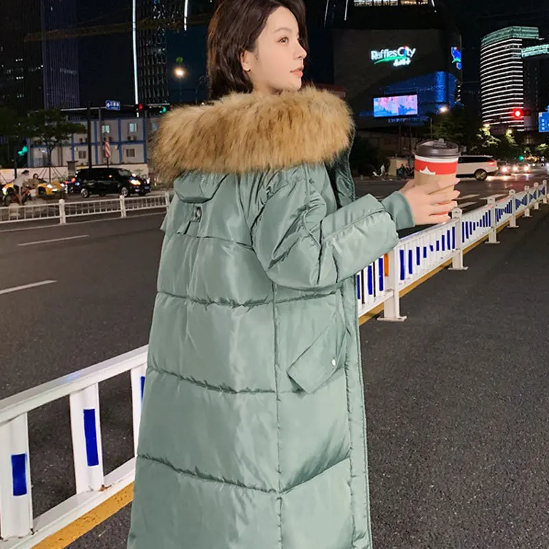 Korean Down Jacket Fur Collar Padded Parka Women Winter Cotton-padded Jacket Loose Padded Jacket Korean Style Long Top 2022
Korean Down Jacket Fur Collar Padded Parka Women Winter Cotton-padded Jacket Loose Padded Jacket Korean Style Long Top 2022