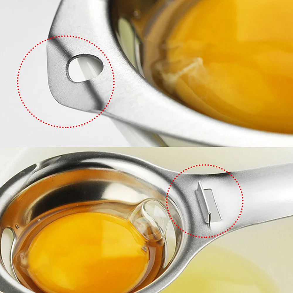 Stainless Steel Egg Yolk White Separator Cooking Tool Kitchen Gadget Silver Egg Divider Baking Cooking Egg Kitchen Gadgets 1203
Stainless Steel Egg Yolk White Separator Cooking Tool Kitchen Gadget Silver Egg Divider Baking Cooking Egg Kitchen Gadgets 1203