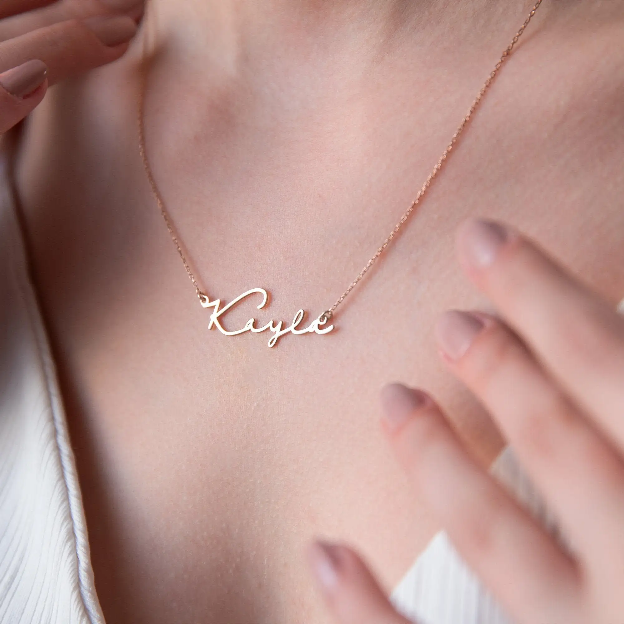 Custom Personalized Dainty Signature Name Necklace,Stainless Steel Handmade Name Jewelry Gold,Rose Gold Plated Jewelry For Women
Custom Personalized Dainty Signature Name Necklace,Stainless Steel Handmade Name Jewelry Gold,Rose Gold Plated Jewelry For Women