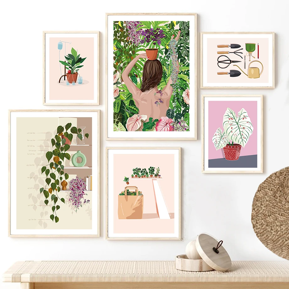 Green Plant Lady Monstera Jungle Botany Wall Art Canvas Painting Nordic Posters And Prints Wall Pictures For Living Room Decor 
Green Plant Lady Monstera Jungle Botany Wall Art Canvas Painting Nordic Posters And Prints Wall Pictures For Living Room Decor