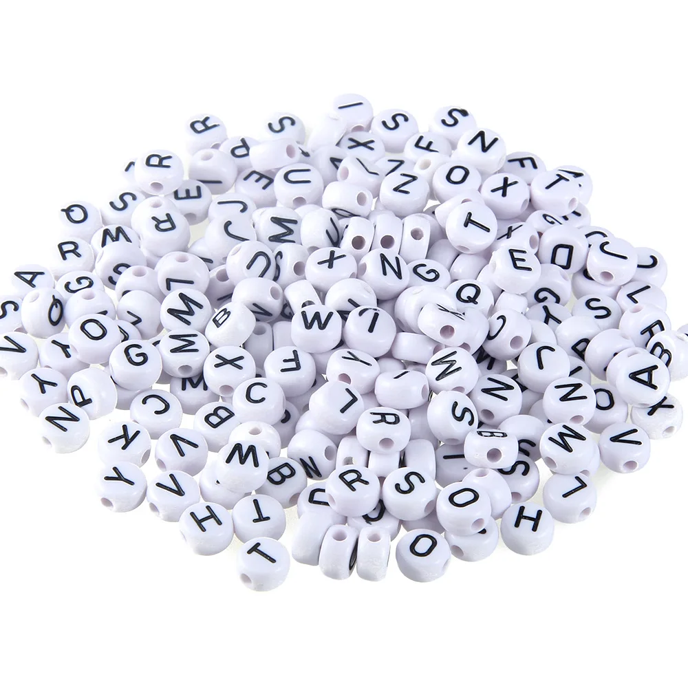 7mm Black White Mixed Letter Acrylic Beads Round Flat Alphabet Spacer Beads For Jewelry Making Handmade Diy Bracelet Necklace
7mm Black White Mixed Letter Acrylic Beads Round Flat Alphabet Spacer Beads For Jewelry Making Handmade Diy Bracelet Necklace