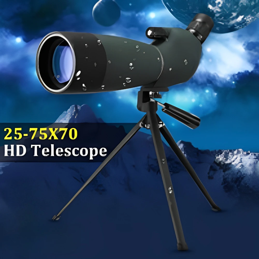 HD Monocular Telescope For Birdwatching And Astronomy With 25-75x Zoom And Low-Light Night Vision 
HD Monocular Telescope For Birdwatching And Astronomy With 25-75x Zoom And Low-Light Night Vision