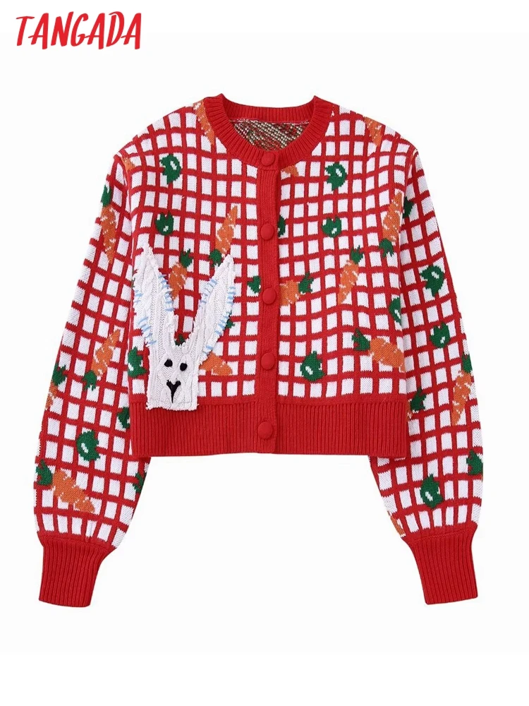 Tangada Women Animal Crop Knit Cardigan Sweater Vintage Long Sleeve Female Jumper BE228
Tangada Women Animal Crop Knit Cardigan Sweater Vintage Long Sleeve Female Jumper BE228