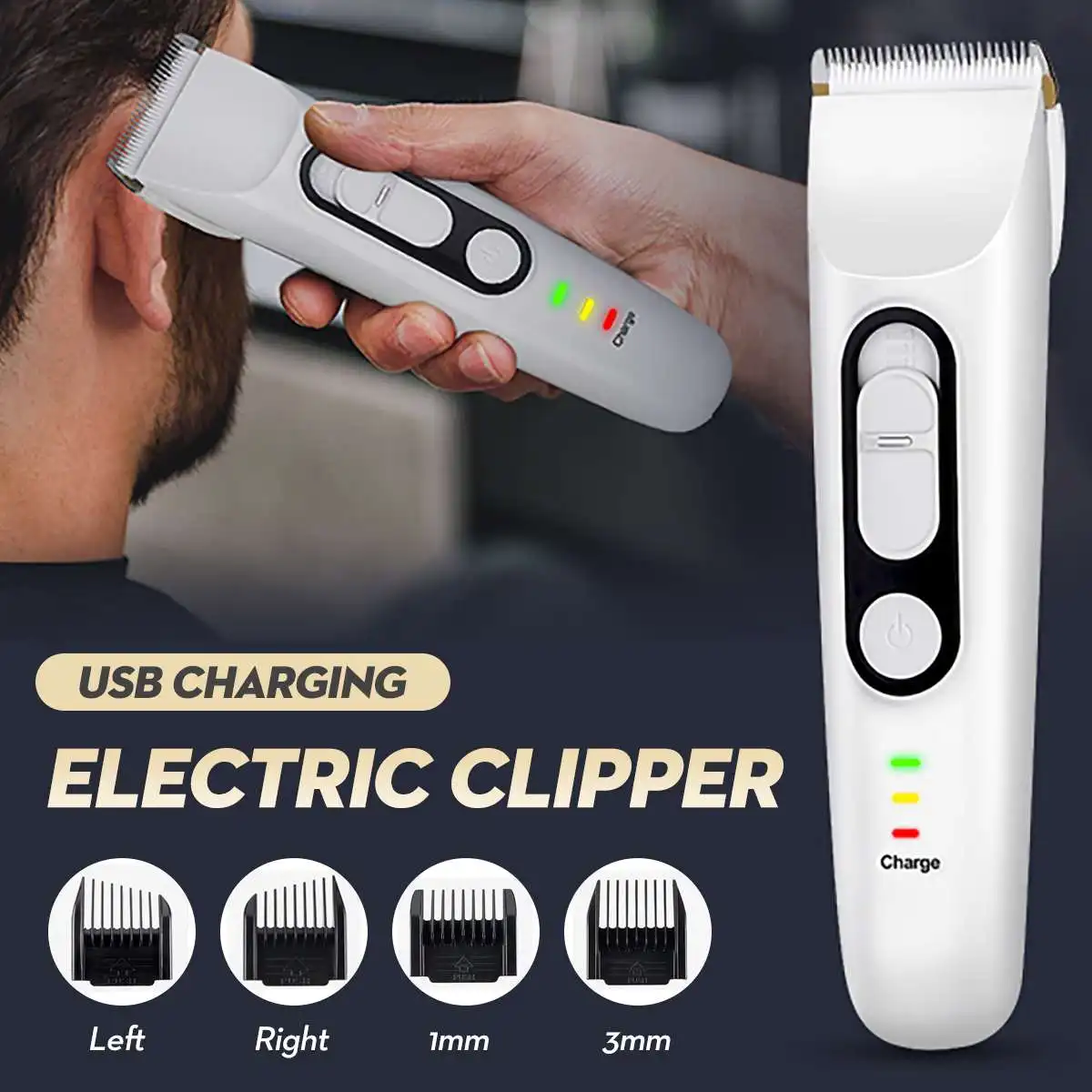 Waterproof Hair Clipper Men's Barber Beard Trimmer Rechargeable Hair Cutting Machine Ceramic Blade Low Noise Adult Kid Haircut
Waterproof Hair Clipper Men's Barber Beard Trimmer Rechargeable Hair Cutting Machine Ceramic Blade Low Noise Adult Kid Haircut