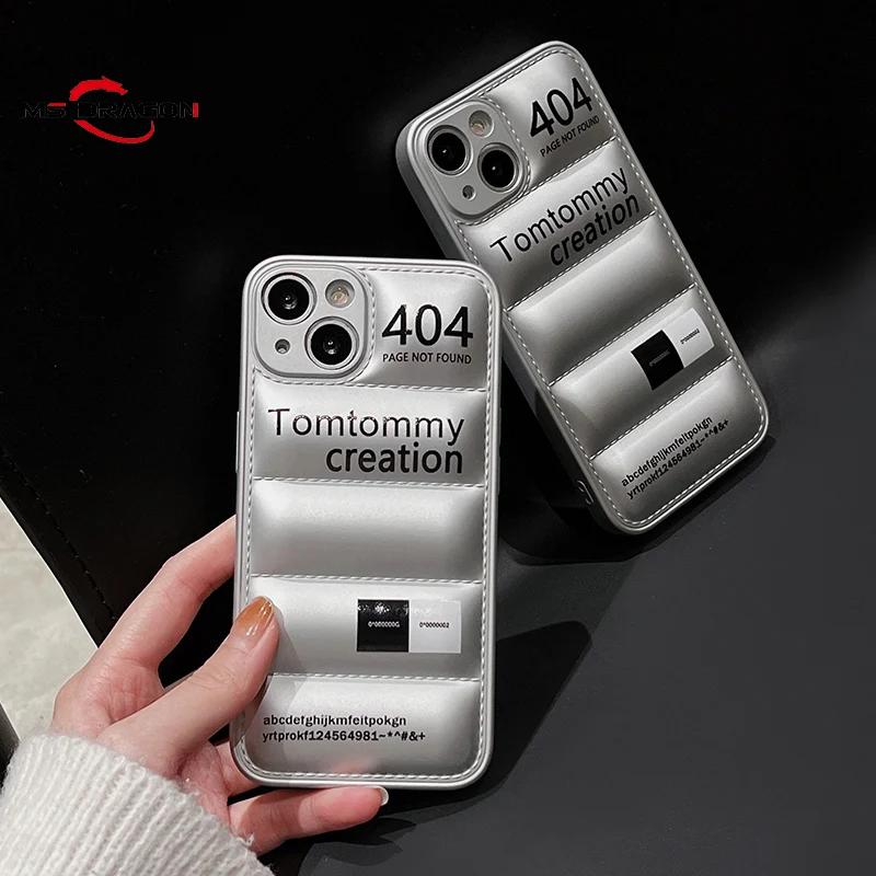 Silver Luxury Down Jacket Cloth Cover For iPhone 13 Pro Max 11 12Pro XSMax X XR 404 Brand Down Jacket Liquid Silicone Back Cover
Silver Luxury Down Jacket Cloth Cover For iPhone 13 Pro Max 11 12Pro XSMax X XR 404 Brand Down Jacket Liquid Silicone Back Cover