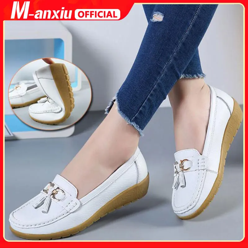 Women Solid Color Flats Ballet Shoes Cut Out Leather Breathable Moccasins Women Boat Shoes Ballerina Ladies Casual Shoes
Women Solid Color Flats Ballet Shoes Cut Out Leather Breathable Moccasins Women Boat Shoes Ballerina Ladies Casual Shoes