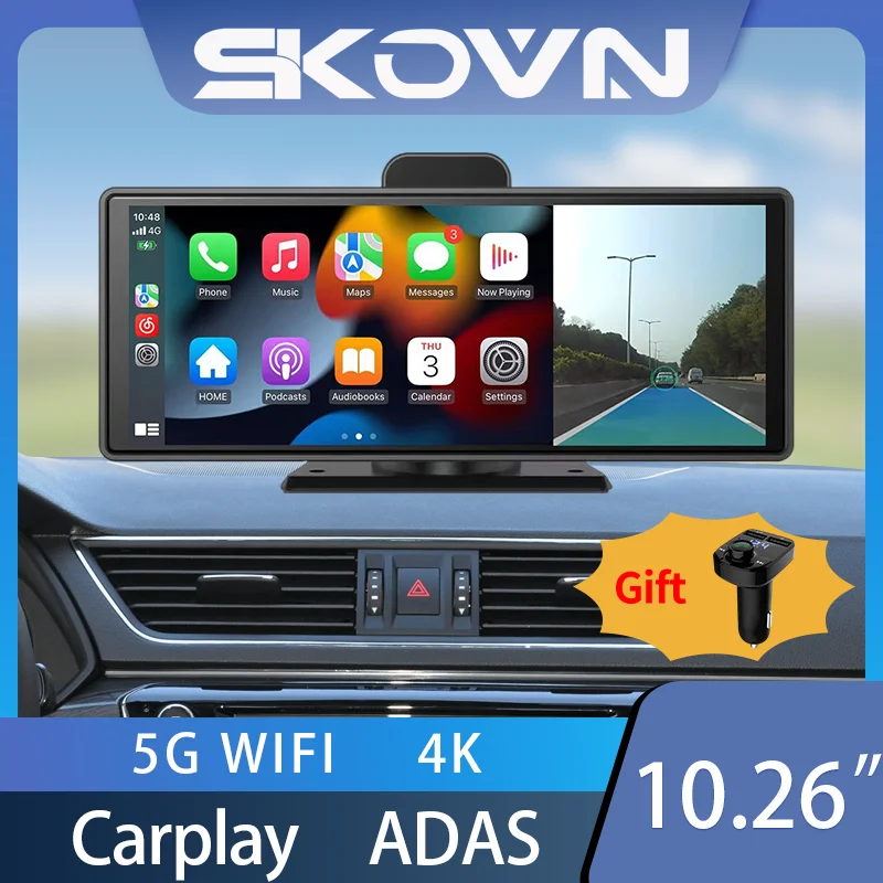 Newest 10.26" 4K Dashcam with 5G WIFI Carplay Android Auto ADAS DVR GPS Video Recorder Dashboard Dual Rear Len 24H Park AUX
Newest 10.26" 4K Dashcam with 5G WIFI Carplay Android Auto ADAS DVR GPS Video Recorder Dashboard Dual Rear Len 24H Park AUX