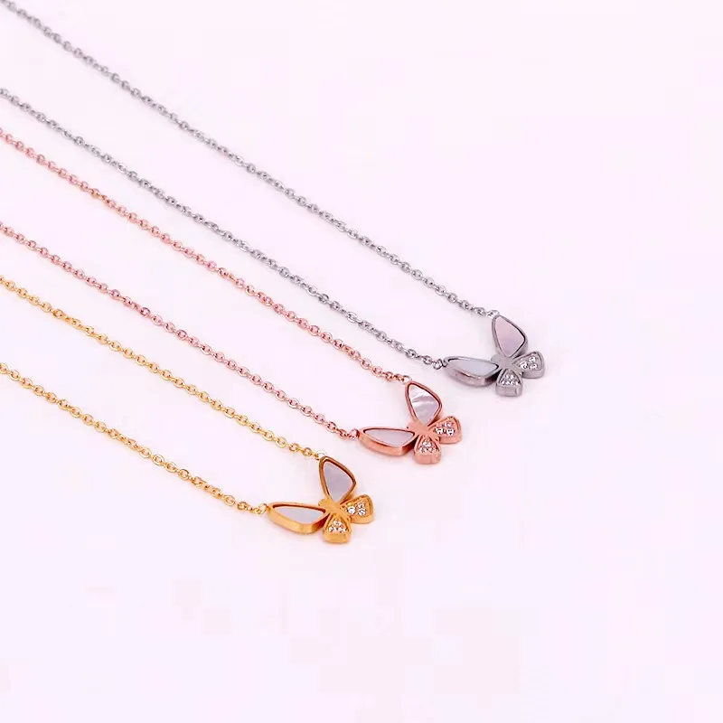 Fashion Six Diamond CNC Shell Brand Butterfly Pendant Necklace Will Be A Beautiful Gift For Women
Fashion Six Diamond CNC Shell Brand Butterfly Pendant Necklace Will Be A Beautiful Gift For Women