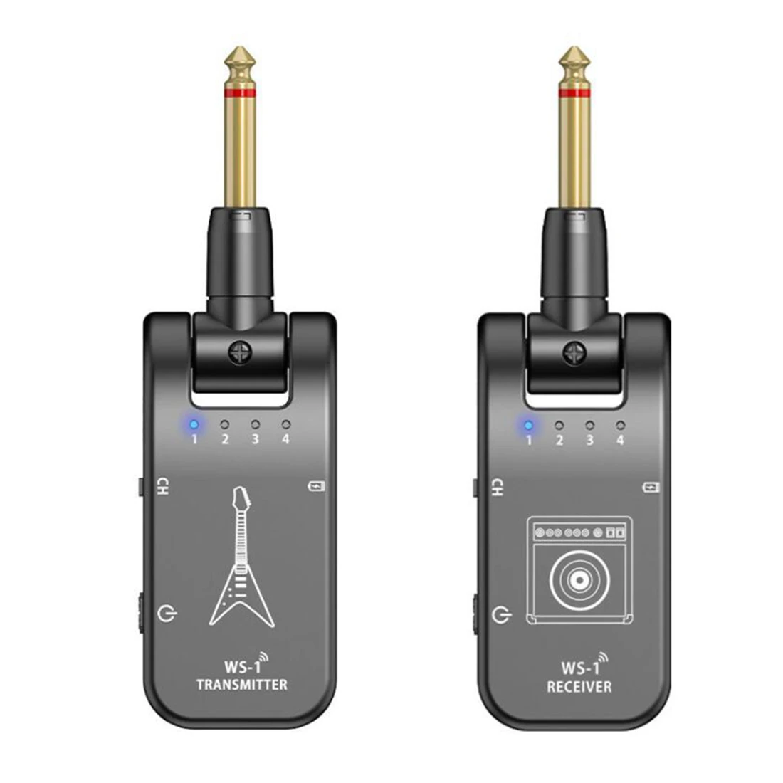 WS1 2.4G Wireless Guitar System Transmitter Receiver 4 Channels 2.4G Guitar Wireless System for Electric Guitar,Black
WS1 2.4G Wireless Guitar System Transmitter Receiver 4 Channels 2.4G Guitar Wireless System for Electric Guitar,Black
