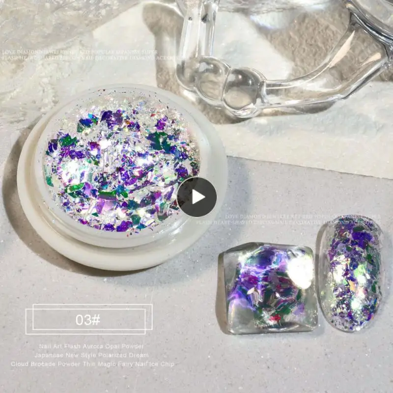 Nail Explosion Flash Opal Powder Aurora Dream Polarizing Nail Glitters DIY Mermaid Chrome Powder For Spring Nail Sequin Decor
Nail Explosion Flash Opal Powder Aurora Dream Polarizing Nail Glitters DIY Mermaid Chrome Powder For Spring Nail Sequin Decor