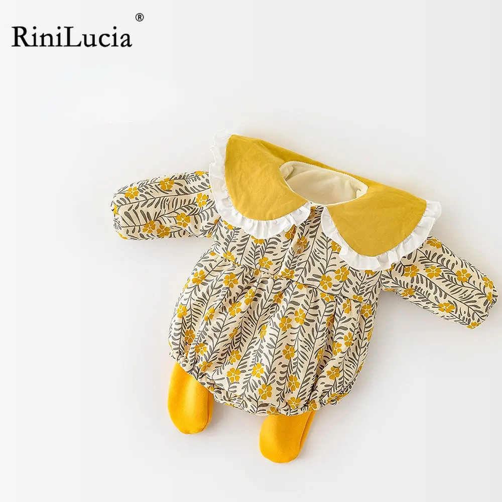 RiniLucia 2022 Baby Winter Clothing Newborn Baby Girl Cotton Clothes Lace Peter Pan Collar Romper Floral Thick Jumpsuit Outfit
RiniLucia 2022 Baby Winter Clothing Newborn Baby Girl Cotton Clothes Lace Peter Pan Collar Romper Floral Thick Jumpsuit Outfit