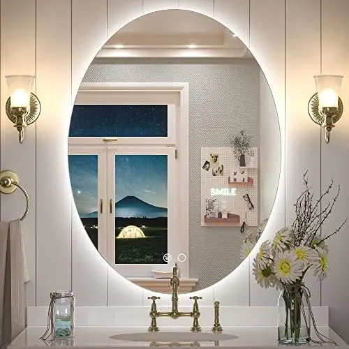 LED Mirror for Bathroom 24 x 32 Inch Front & Back Light Oval Lighted Mirror Bathroom Anti Fog Mirror Oval Vanity Mirror with
LED Mirror for Bathroom 24 x 32 Inch Front & Back Light Oval Lighted Mirror Bathroom Anti Fog Mirror Oval Vanity Mirror with