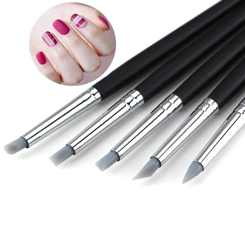 5PCS Silicone Nail Brush Engraving Tool UV Gel Nail Art Ceramic Carving Tool DIY Modeling Nail Art Tool
5PCS Silicone Nail Brush Engraving Tool UV Gel Nail Art Ceramic Carving Tool DIY Modeling Nail Art Tool