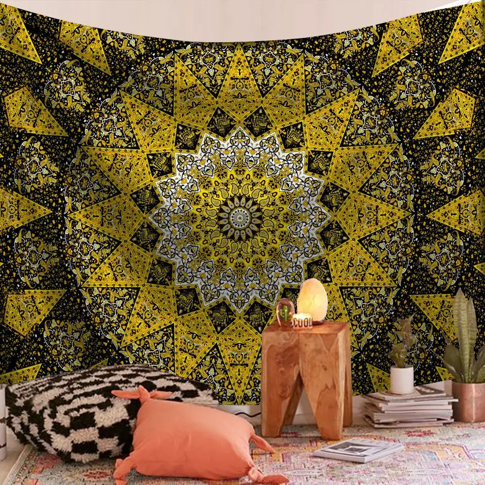 Golden Bohemian Psychedelic Mushroom Tapestry Hippie Colorful Art Tapestry Mandala Family Dormitory Decoration Gift Preferred
Golden Bohemian Psychedelic Mushroom Tapestry Hippie Colorful Art Tapestry Mandala Family Dormitory Decoration Gift Preferred