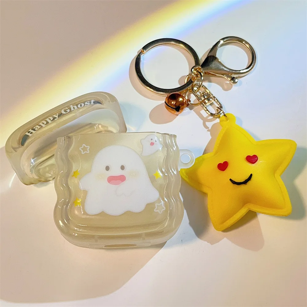 Cartoon Cute Ghost Star Pendant Case for AirPods Pro2 Cover for Airpod Pro 1 2 3 Bluetooth Earbud Protective Earphone Case Cover
Cartoon Cute Ghost Star Pendant Case for AirPods Pro2 Cover for Airpod Pro 1 2 3 Bluetooth Earbud Protective Earphone Case Cover