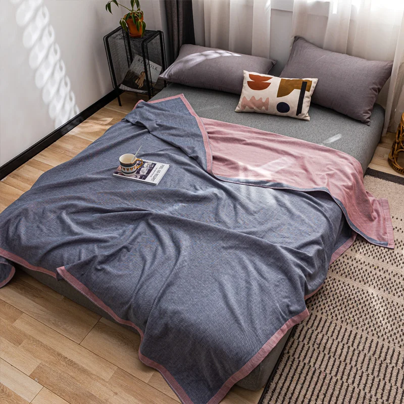 Thin 2 Layers Towel Blanket Simple Style Breathable Gauze Thread Blanket Soft Air-conditioning Quilt Summer Quilt
Thin 2 Layers Towel Blanket Simple Style Breathable Gauze Thread Blanket Soft Air-conditioning Quilt Summer Quilt