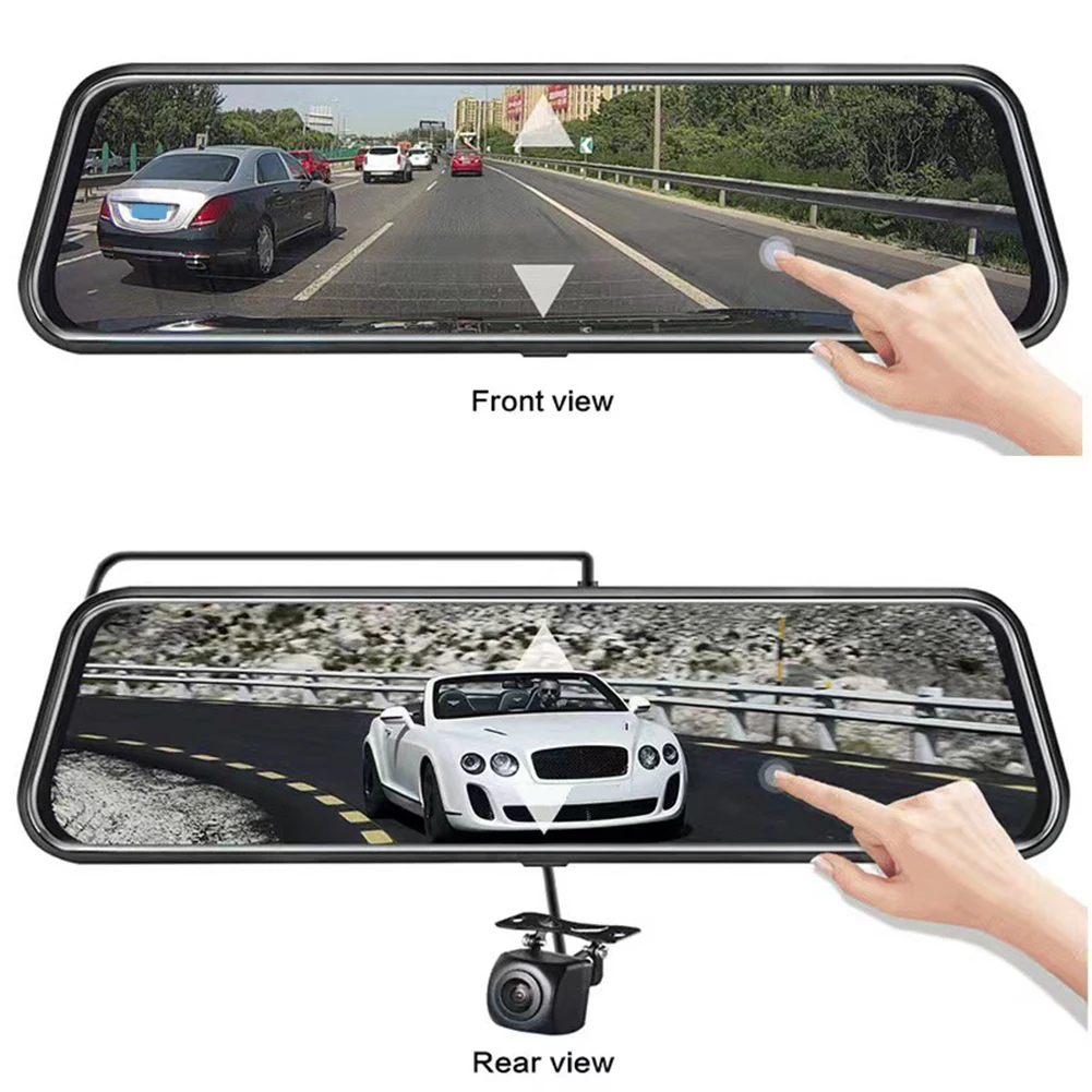 1x 1080P Rearview Mirror Car DVR Dual Dash Cam Camera Front & Rear Video Recorder 10-inch Screen Display 170° Wide Angle 5V 2A
1x 1080P Rearview Mirror Car DVR Dual Dash Cam Camera Front & Rear Video Recorder 10-inch Screen Display 170° Wide Angle 5V 2A