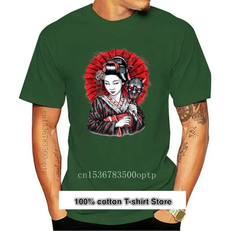 Ropa de cuello redondo para hombre, camiseta de Geisha Oni Mask, Yokai Ogre, Kuruoshiki, cultura artística asiática, nueva
Ropa de cuello redondo para hombre, camiseta de Geisha Oni Mask, Yokai Ogre, Kuruoshiki, cultura artística asiática, nueva
