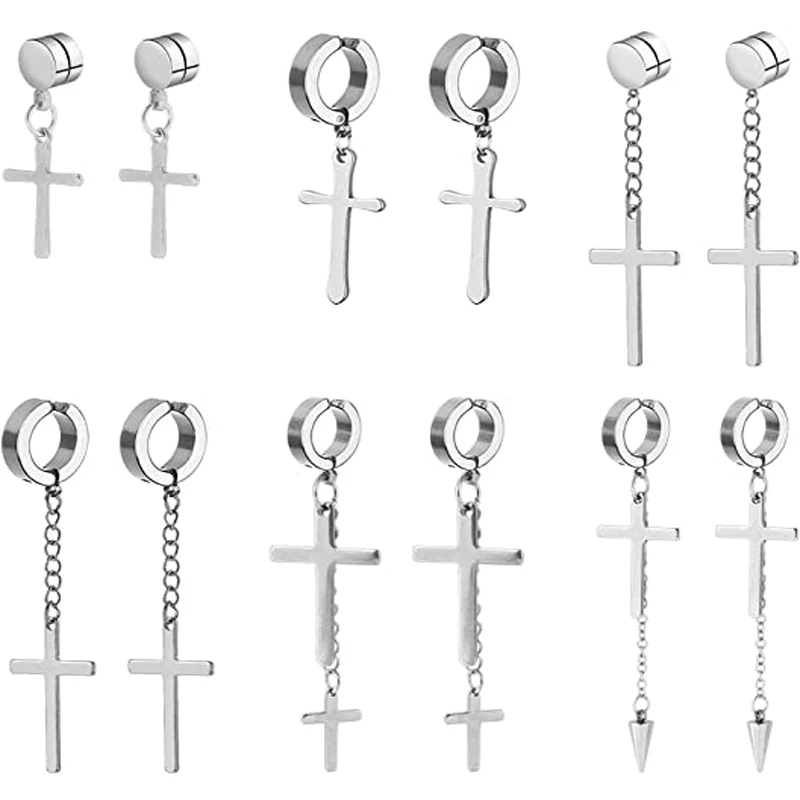 6 пар серег-гвоздиков из нержавеющей стали магнитные клипсы серьги-клипсы не проколотые кресты подвесные магнитные серьги
6 пар серег-гвоздиков из нержавеющей стали магнитные клипсы серьги-клипсы не проколотые кресты подвесные магнитные серьги