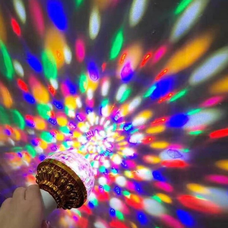 Colorful Rotating Magical Ball Lights KTV Stage Crystal Bulb Mini RGB LED Lamp Christmas Party DJ Disco Indoor Club Decoration
Colorful Rotating Magical Ball Lights KTV Stage Crystal Bulb Mini RGB LED Lamp Christmas Party DJ Disco Indoor Club Decoration