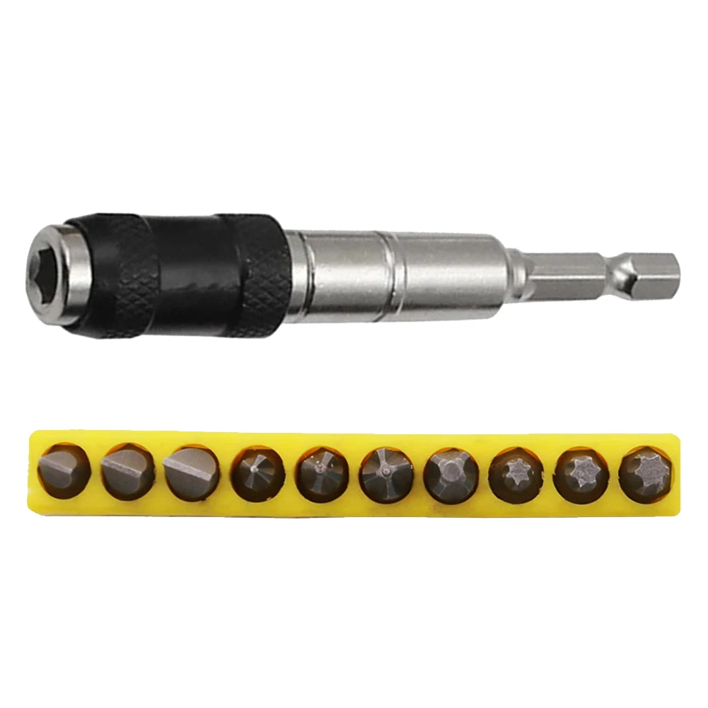 Hex Bit Adapter And 10pcs Screwdriver Bit Quick Change Drill Bit For Tight Spaces Magnetic Bit Tip Holder Wholesale
Hex Bit Adapter And 10pcs Screwdriver Bit Quick Change Drill Bit For Tight Spaces Magnetic Bit Tip Holder Wholesale