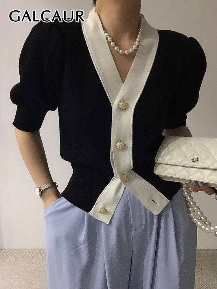 GALCAUR Patchwork Colorblock Shirts For Women V Neck Half Sleeve Fashion Loose Blouses Female 2022 Spring Clothing fashion new
GALCAUR Patchwork Colorblock Shirts For Women V Neck Half Sleeve Fashion Loose Blouses Female 2022 Spring Clothing fashion new