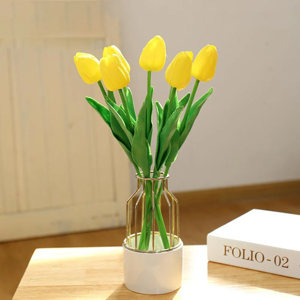 1PC Tulip Artificial Flower Real Touch Artificial Flower Bouquet Wedding Decoration Fake Flower Home Garen Decor
1PC Tulip Artificial Flower Real Touch Artificial Flower Bouquet Wedding Decoration Fake Flower Home Garen Decor