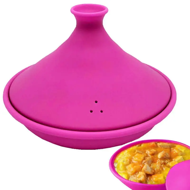 Tagine Cooker Tagine Pot Moroccan For Cooking Moroccan Tajine Cast Silicone Base Cone-Shaped Lid Cookware For Microwave Oven
Tagine Cooker Tagine Pot Moroccan For Cooking Moroccan Tajine Cast Silicone Base Cone-Shaped Lid Cookware For Microwave Oven