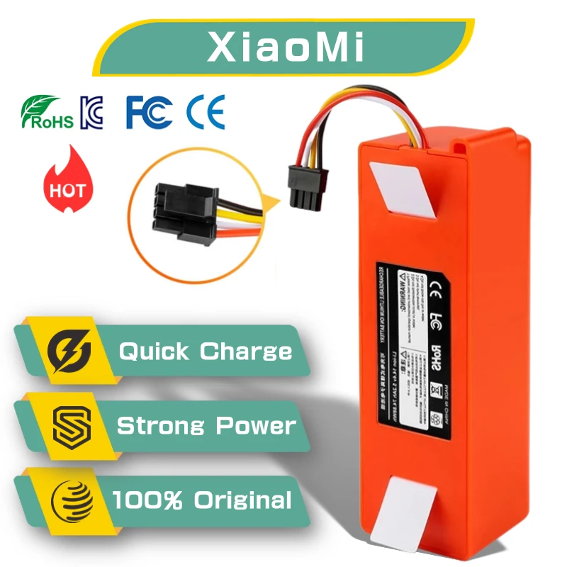 Аккумулятор для робота-пылесоса Xiaomi Roborock S50 S51 S55, 14,4 В
Аккумулятор для робота-пылесоса Xiaomi Roborock S50 S51 S55, 14,4 В